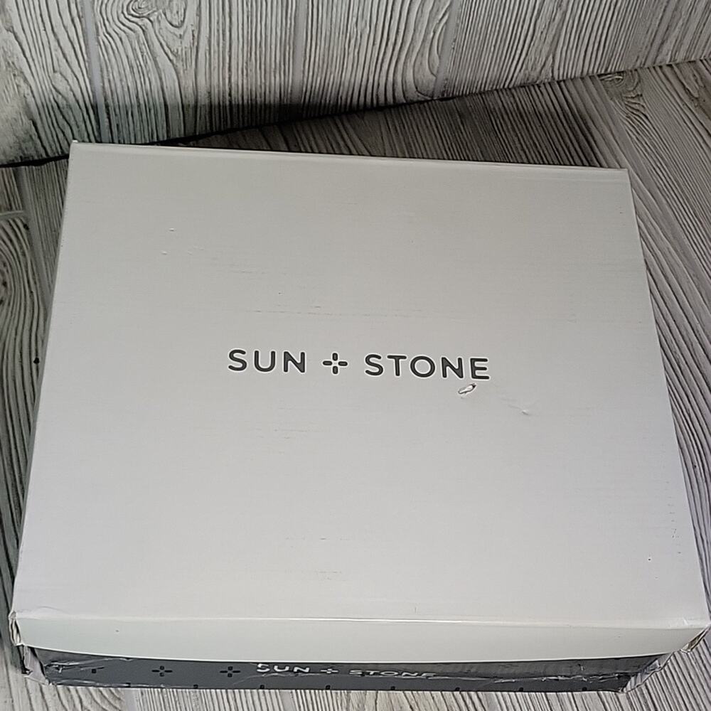 Sun + Stone Pheobie Leather Square Toe Harness Moto Ankle Boots Womens 5 NEW - Picture 14 of 14